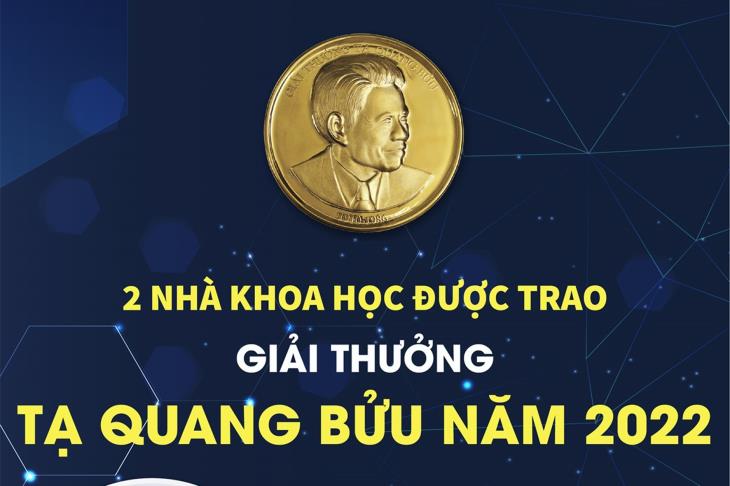 2 nhà khoa học được trao Giải thưởng Tạ Quang Bửu năm 2022